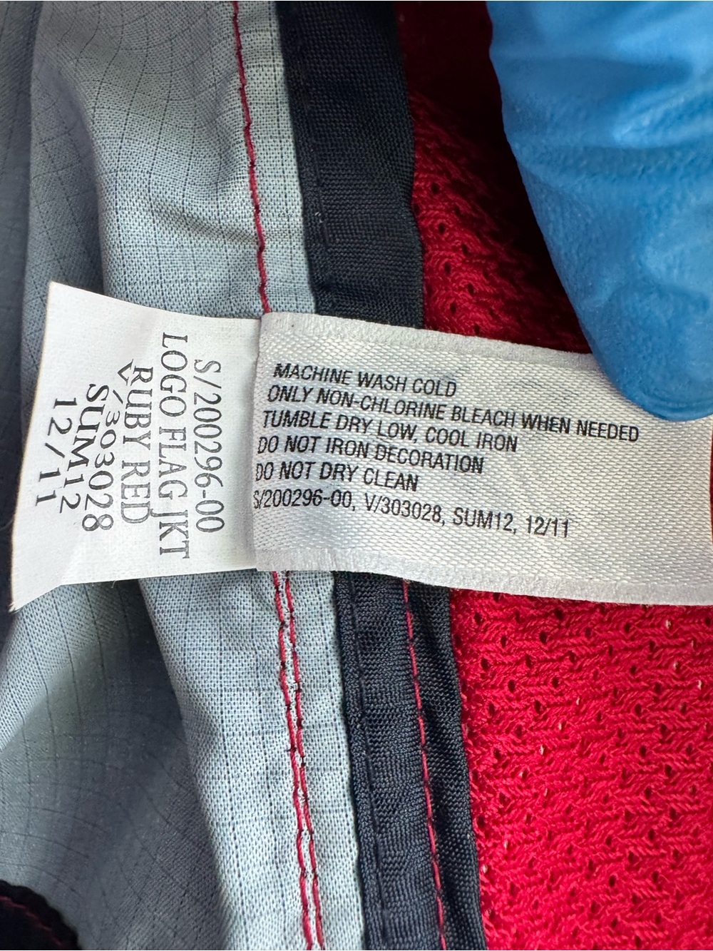 Gap Kids Red Windbreaker Jacket UK Flag Hooded XS (4-5) Lightweight - Picture 11 of 17